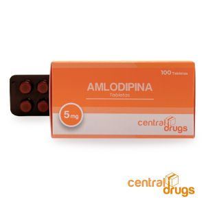 AMLODIPINA 5mg Central Drugs Tabletas Caja de 100 ※ 20+1, 50+4