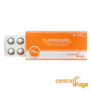 CLOPIDOGREL 75mg Central Drugs Tabletas Recubiertas Caja de 30 ※ 20+1, 50+4
