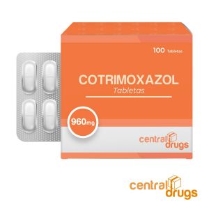 COTRIMOXAZOL 960mg Central Drugs Tabletas Caja de 100 ※ 20+1, 50+4