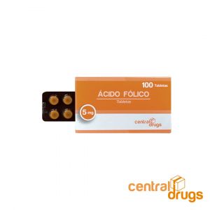 ÁCIDO FÓLICO CDL Tabletas 5mg Caja de 100 ※ 20+1, 50+4